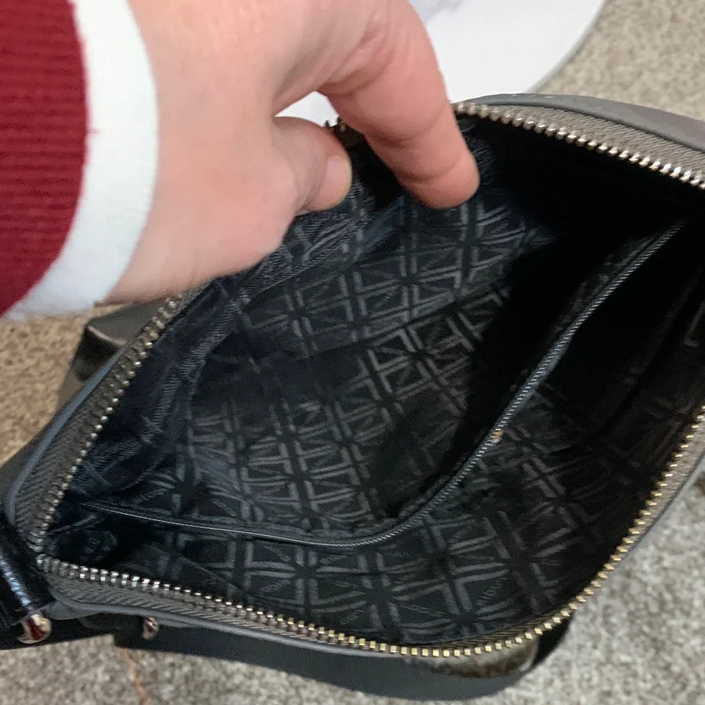 Lodis‎ Gray and Black Crossbody Bag